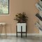 Vintiquewise Indoor and Outdoor White Iron Planting Box with Black Wooden Frame, Large Planter QI004170.L - alternate 5